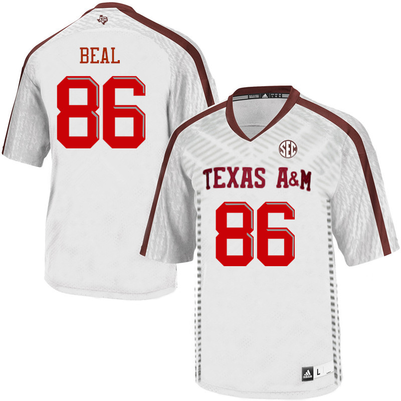 Men #86 Glenn Beal Texas A&M Aggies College Football Jerseys Sale-White